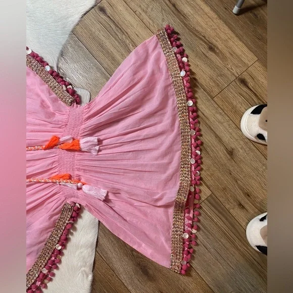 SHIRALEAH PINK DEDE beach COVER-UP - Picture 3 of 9